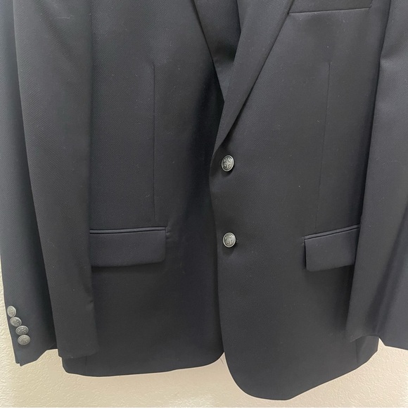 Hart Schaffner Marx 1887 Black Wool Blazer -‎ Size 44R mens - Picture 6 of 8